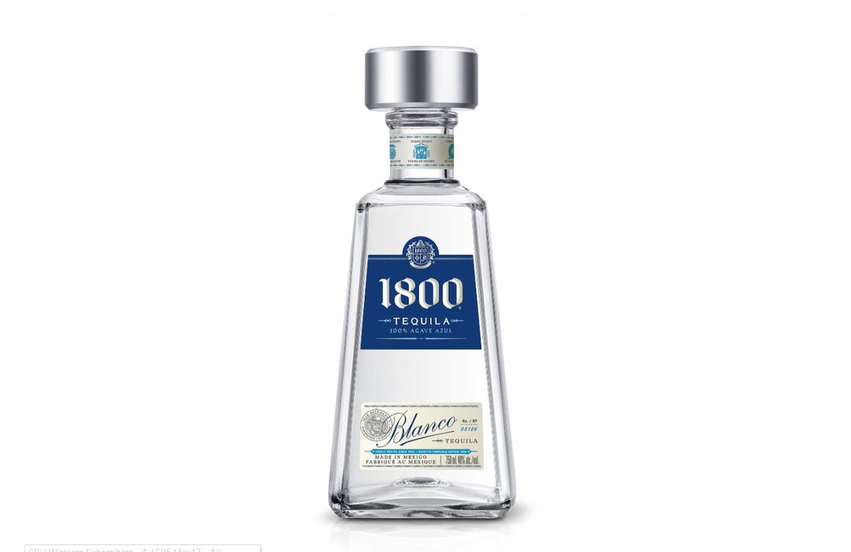 メキシコ産テキーラ　Tequila Blanco 750ml 1800-blanco-tequila-750ml-40-