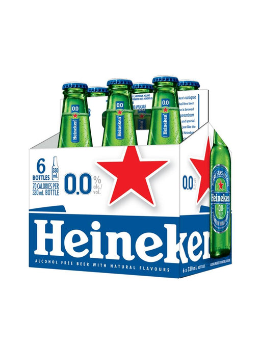 Heineken 6 x 330 ml (0% ABV) Heineken Beer BAR 24